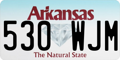 AR license plate 530WJM
