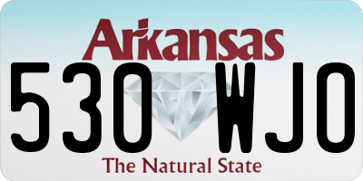 AR license plate 530WJO