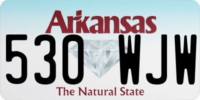 AR license plate 530WJW