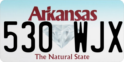 AR license plate 530WJX