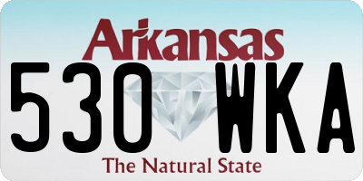 AR license plate 530WKA