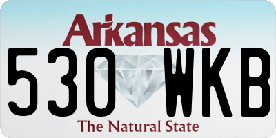AR license plate 530WKB