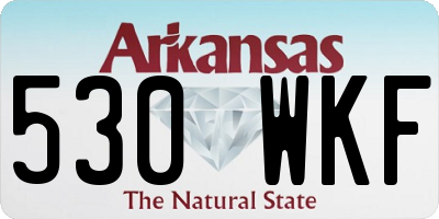 AR license plate 530WKF