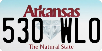 AR license plate 530WLO