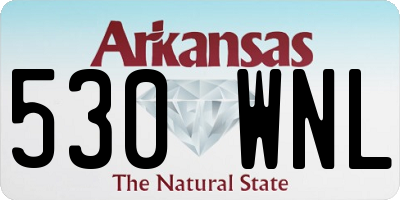 AR license plate 530WNL