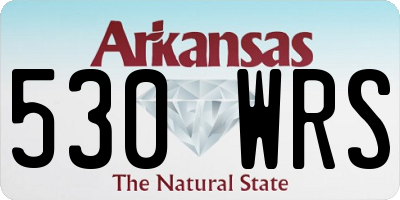 AR license plate 530WRS