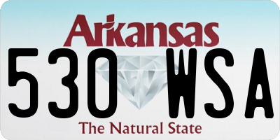AR license plate 530WSA