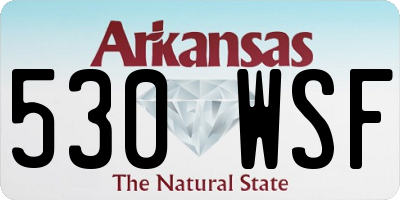 AR license plate 530WSF