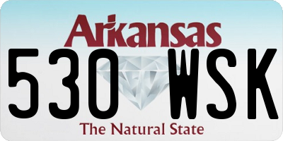 AR license plate 530WSK