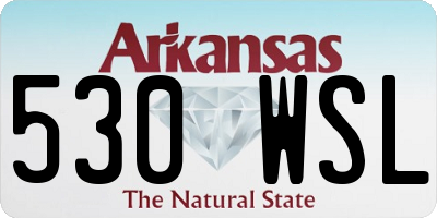 AR license plate 530WSL