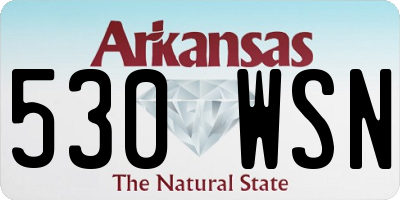AR license plate 530WSN