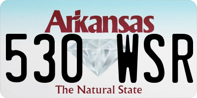 AR license plate 530WSR