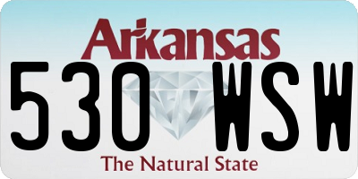 AR license plate 530WSW