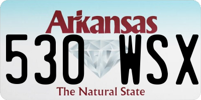 AR license plate 530WSX