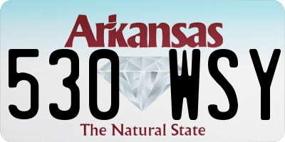 AR license plate 530WSY