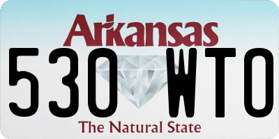 AR license plate 530WTO