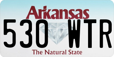 AR license plate 530WTR
