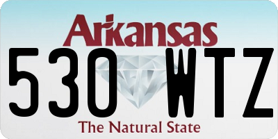 AR license plate 530WTZ