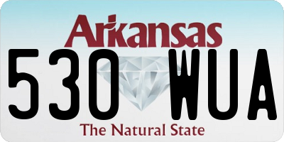 AR license plate 530WUA