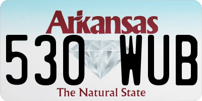 AR license plate 530WUB