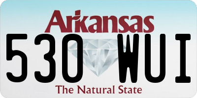 AR license plate 530WUI