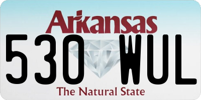 AR license plate 530WUL