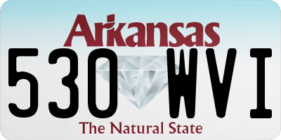 AR license plate 530WVI