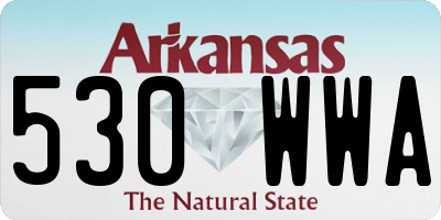 AR license plate 530WWA