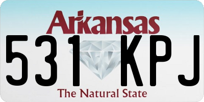 AR license plate 531KPJ