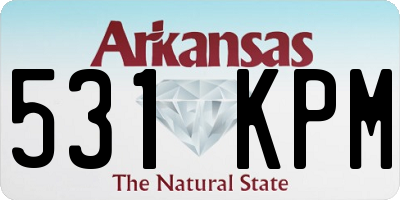 AR license plate 531KPM