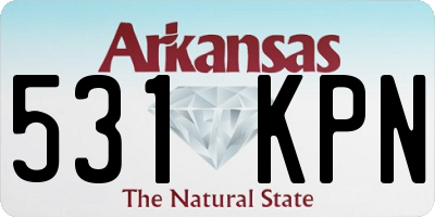 AR license plate 531KPN