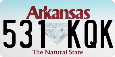 AR license plate 531KQK