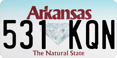 AR license plate 531KQN