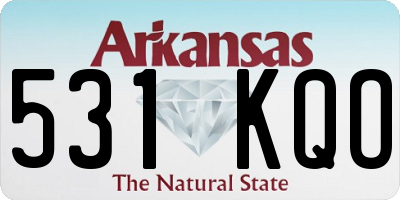 AR license plate 531KQO