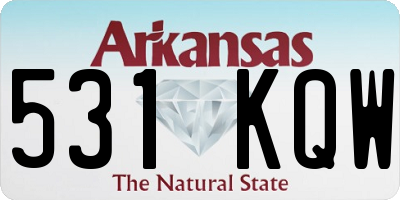 AR license plate 531KQW