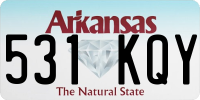 AR license plate 531KQY