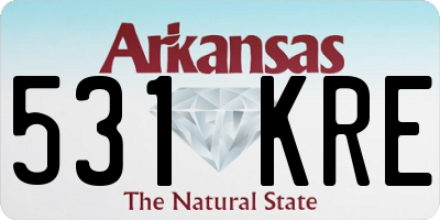 AR license plate 531KRE