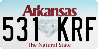 AR license plate 531KRF