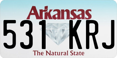 AR license plate 531KRJ