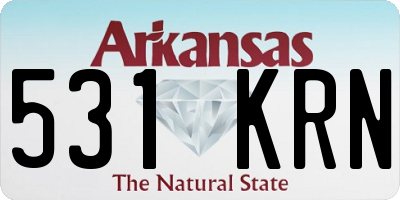 AR license plate 531KRN