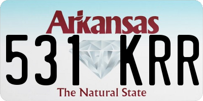AR license plate 531KRR