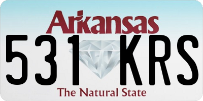 AR license plate 531KRS