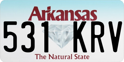 AR license plate 531KRV