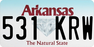 AR license plate 531KRW