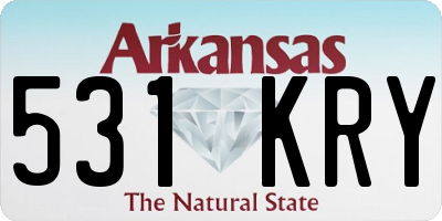 AR license plate 531KRY