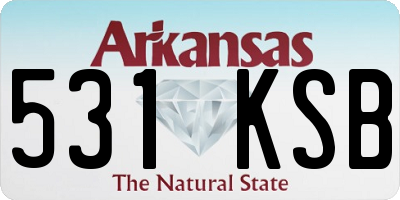 AR license plate 531KSB