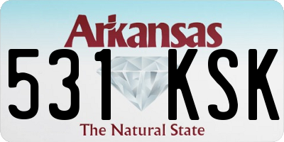 AR license plate 531KSK