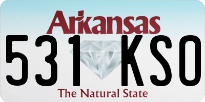 AR license plate 531KSO