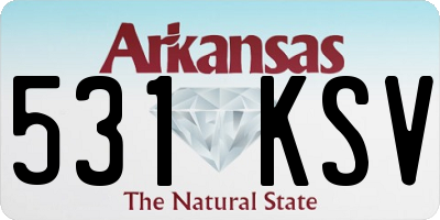 AR license plate 531KSV