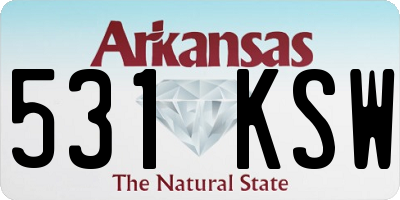 AR license plate 531KSW